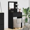 vidaXL Bedroom Dressing Tables with Drawer Black 80 x 39.6 x 135 cm