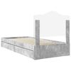 vidaXL Storage Bed Concrete Grey 90 x 200 cm Engineered Wood