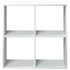 vidaXL Room Divider Bookcase White 69.5x29x69.5 cm Engineered Wood