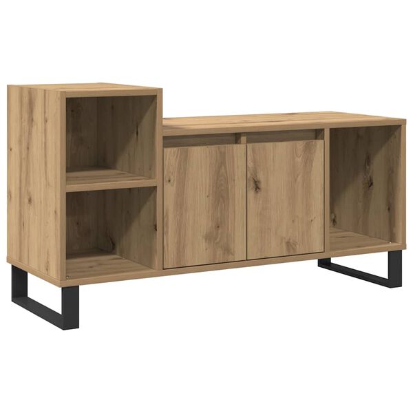 vidaXL TV Cabinet Artisan Oak 100x35x55 cm Engineered Wood
