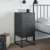 vidaXL Bedside Cabinet Anthracite 36x39x78 cm Steel