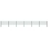 vidaXL Fence Panel with Posts Iron 1040x80 cm Green