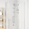 vidaXL Shower System Silver 45 x 20 x 96 cm Brass,Sus201 and ABS