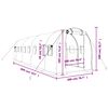 vidaXL Greenhouse with Steel Frame White 16 m&sup2; 8x2x2 m