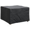 vidaXL Furniture Cover Plain Black 60 x 60 x 45 cm Fabric