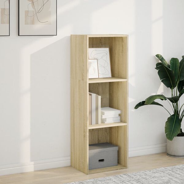 vidaXL Bookcase Sonoma Oak 40x30x114 cm Engineered Wood