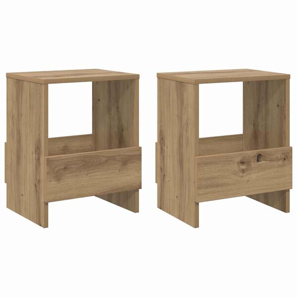 vidaXL Magazine Rack 2 pcs Artisan Oak 35 x 30 x 45 cm