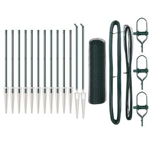 vidaXL Welded Wire Fence with Spikes 25 x 0.4 m (W x H)