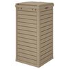vidaXL Outdoor Garbage Bin Light Brown 41x41x86 cm Polypropylene