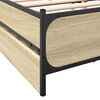 vidaXL Bed Frame with Drawers without Mattress Sonoma Oak 120x200 cm