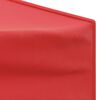 vidaXL Folding Party Tent with Sidewalls Red 2x2 m