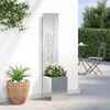 vidaXL Garden Privacy Screen Silver 32 x 140 cm Galvanised steel