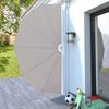 vidaXL Collapsible Terrace Side Awning Cream 160 cm