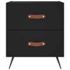 vidaXL Bedside Cabinets 2 pcs Black 40x35x47.5 cm Engineered Wood
