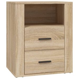 vidaXL Bedside Cabinet Sonoma Oak 50x36x60 cm Engineered Wood