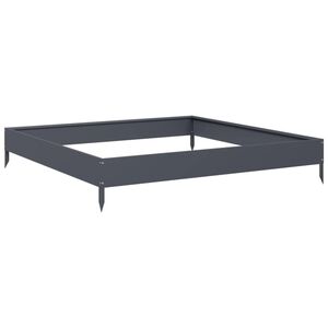 vidaXL Garden Raised Bed Anthracite 100x100x18,5 cm Steel