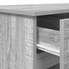 vidaXL Desk with Drawer Grey sonoma 140 x 49 x 76 cm Engineered wood