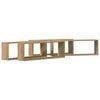 vidaXL Wall Shelves 4 pcs Artisian Oak 80 x 15 x 26 cm Engineered Wood