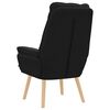 vidaXL Armchair Black 69 x 74 x 93 cm Sherpa Fabric