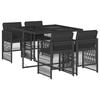 vidaXL Garden Dining Set | Black