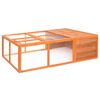 vidaXL Garden Animal Cage | Natural Wood | Solid fir wood and steel