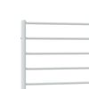 vidaXL Metal Bed Frame without Mattress with Headboard White 100x200cm