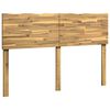 vidaXL Live Edge Headboard ROSTOCK White 140 cm Solid Acacia Wood