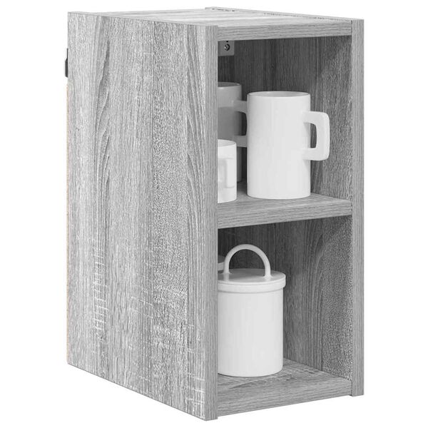 vidaXL Hanging Cabinet Grey Sonoma 20 x 29.5 x 40 cm Engineered Wood