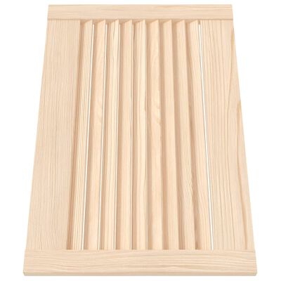 vidaXL Cabinet Doors Louvred Design 2 pcs 39.5x59.4 cm Solid Wood Pine