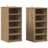 vidaXL Shoe Cabinets 2 pcs Artisan Oak 32x35x70 cm Engineered Wood