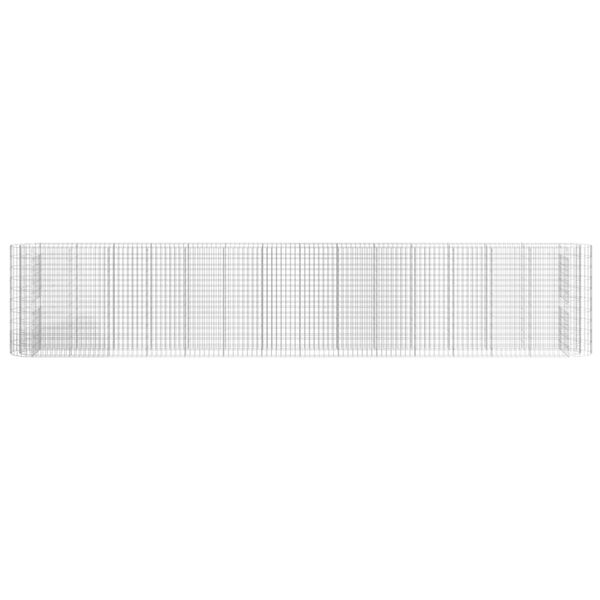 vidaXL Gabion Raised Bed Galvanised Iron 540x50x100 cm