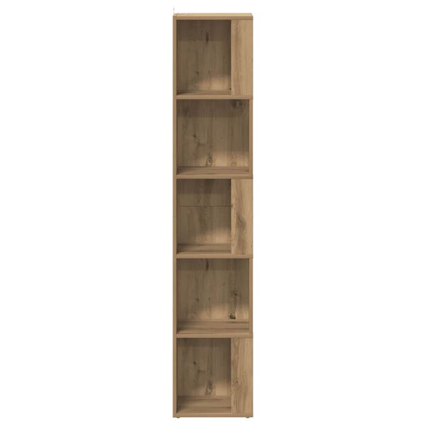 vidaXL Corner Cabinet Artisan Oak 33x33x165 cm Engineered Wood
