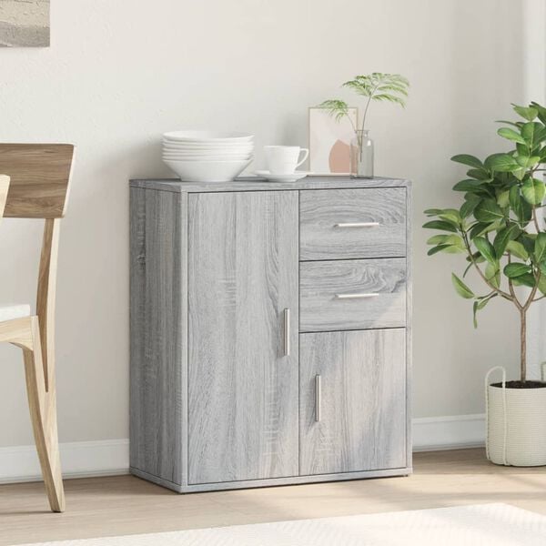 vidaXL Sideboard Grey Sonoma 60x31x70 cm Engineered Wood