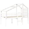 vidaXL Kids' Bed Roof White 188x97x113 cm Solid Wood Pine