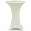 Standing Table Cover Ø70cm Cream Stretch 2 pcs