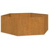 vidaXL Planter Rusty 138x120x45 cm Corten Steel