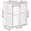 vidaXL Garden Shed Grey 180.5x97x209.5 cm Galvanised Steel