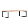 vidaXL Basin Shelf Wall Mounted Steel and Solid Wood Oak