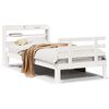 vidaXL Bed Frame with Headboard without Mattress White 90x190 cm