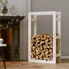 vidaXL Firewood Rack White 60x25x100 cm Solid Wood Pine