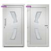vidaXL Front Door White 108x200 cm