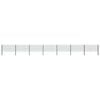vidaXL Fence Panel with Posts Iron 1212x80 cm Green