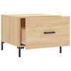 vidaXL Coffee Table Sonoma Oak 50x50x40 cm Engineered Wood