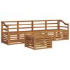 vidaXL Sofa Sets 5 pcs Natural Solid Acacia Wood