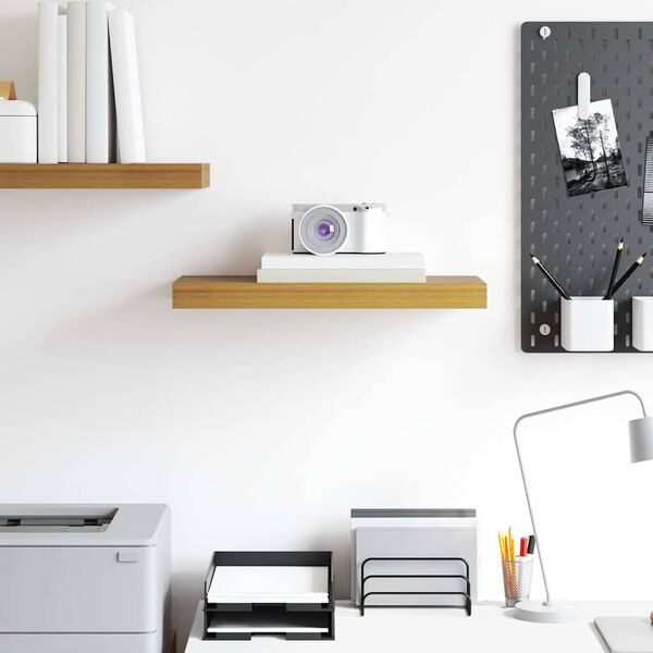 vidaXL Wall Shelf Wall-mounted Beige 50 x 23 x 4 cm Engineered Wood