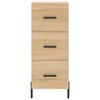 vidaXL Highboard Sonoma Oak 34.5x34x180 cm Engineered Wood