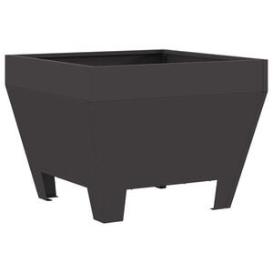 vidaXL Fire Bowl Black 50 x 50 x 38 cm Weathering Steel