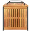 vidaXL Outdoor Cushion Box 85x45x45/53 cm Solid Wood Acacia and Steel