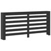 vidaXL Radiator Cover Black Oak 175 x 20 x 82 cm Engineered Wood