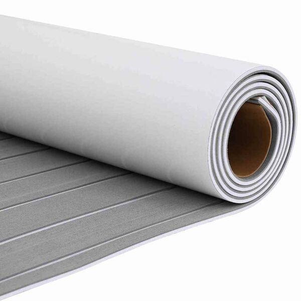 vidaXL Boat Flooring Light grey and white 240 x 90 cm EVA foam